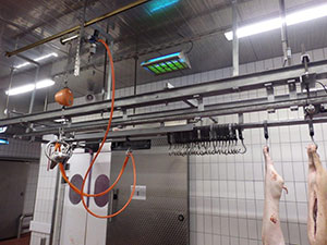 Rohrbahnanlagen Kettenzüge Wandwinden Kleinschlachtanlagen Elevatoren Ausstattungen von Kühlzellen Jagtbetriebe Planung Umbauten Änderungen